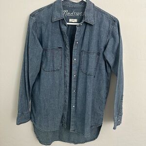 Madewell Denim Casual Button Down Shirt